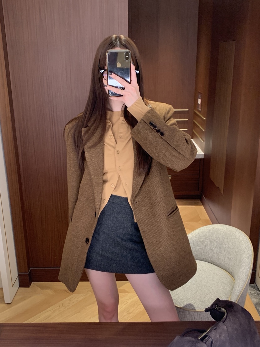 ME MO東大門㊣代購女士新品職業25秋冬時尚熱賣真品休閑夾克ME MO夾克