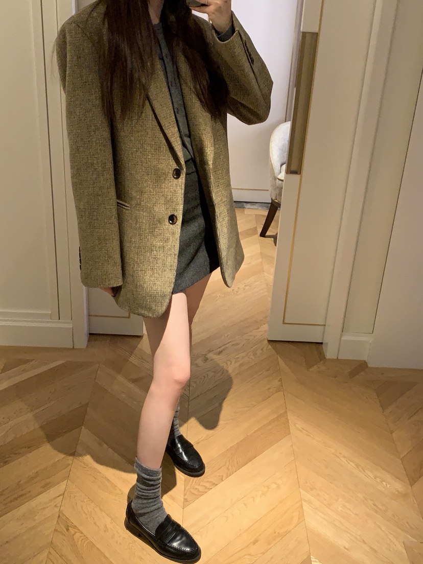 ME MO東大門㊣代購女士新品職業25秋冬時尚熱賣真品休閑夾克ME MO夾克