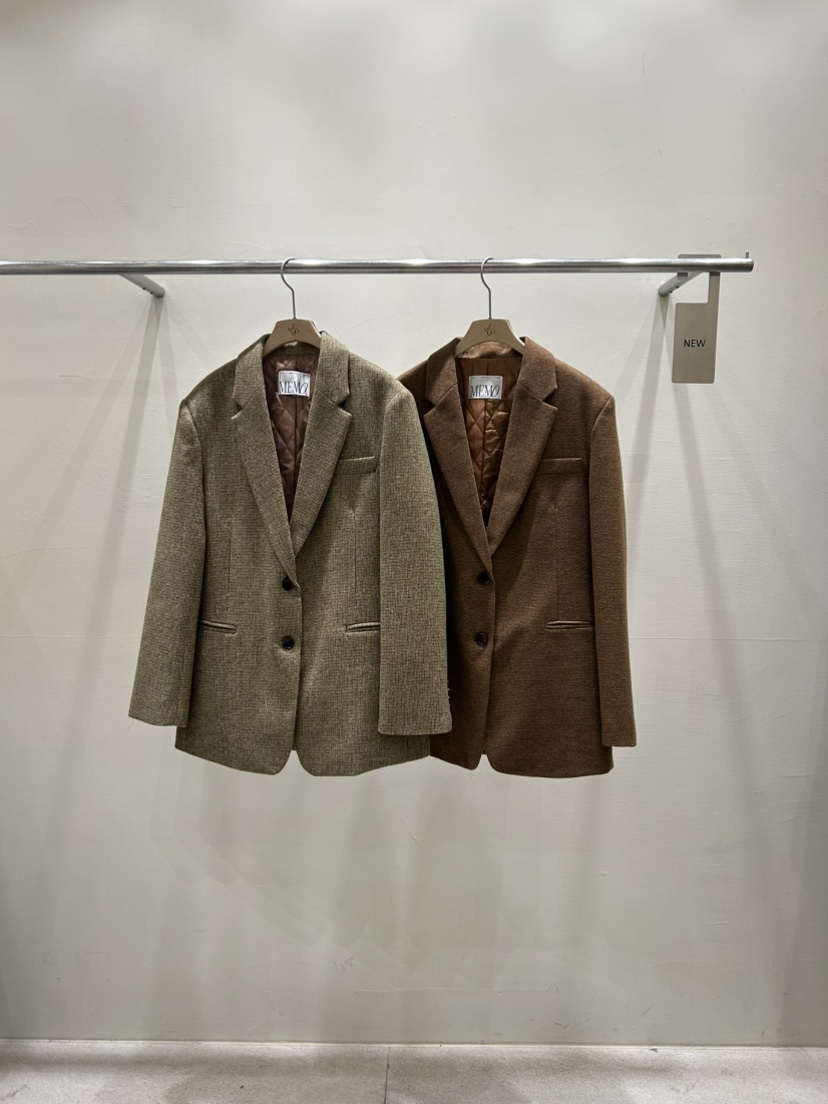 ME MO東大門㊣代購女士新品職業25秋冬時尚熱賣真品休閑夾克ME MO夾克