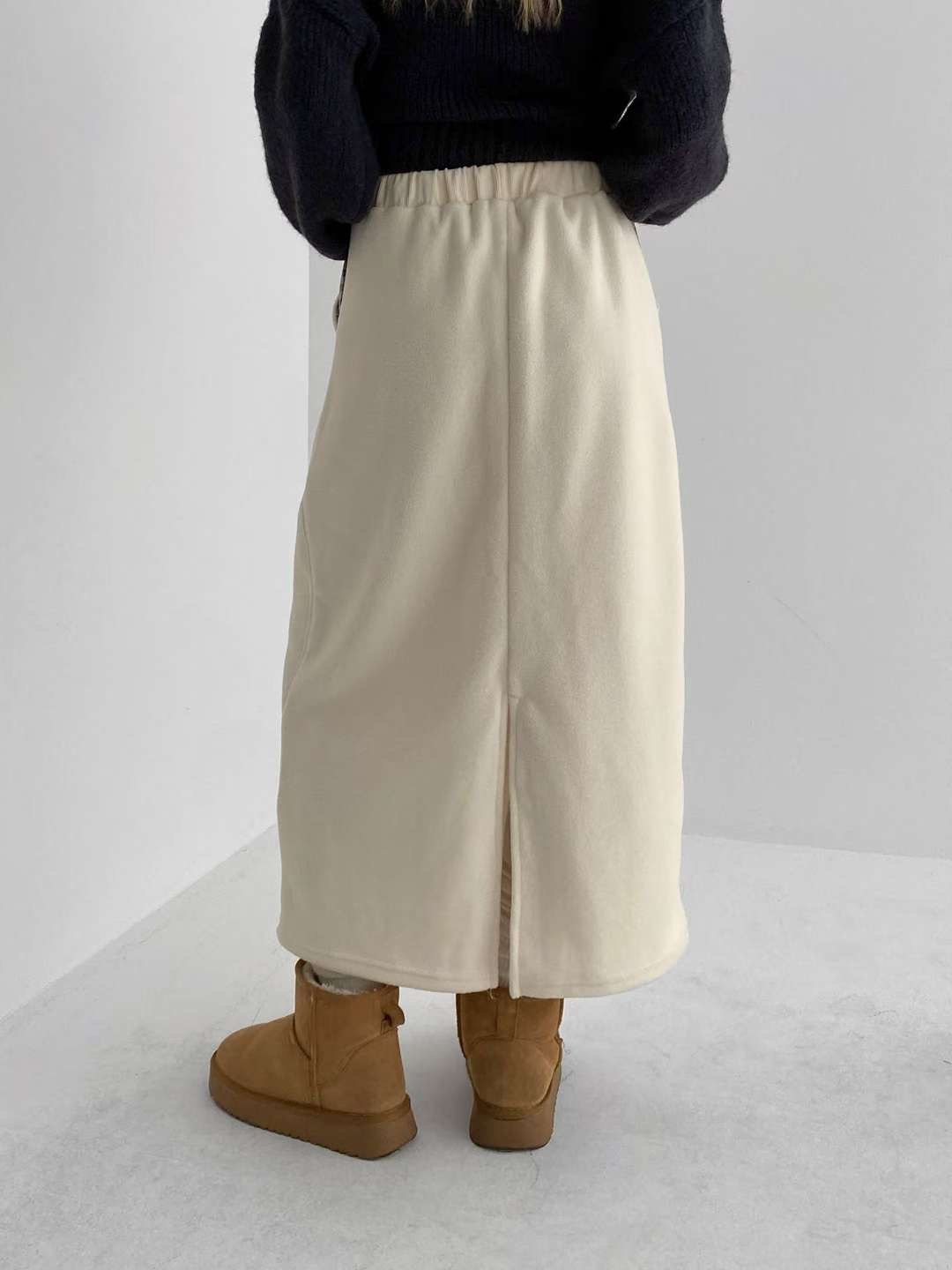 ALL IN-올인-T韓國代購㊣女士新品25秋冬真品職業休閑長裙ALL IN長裙