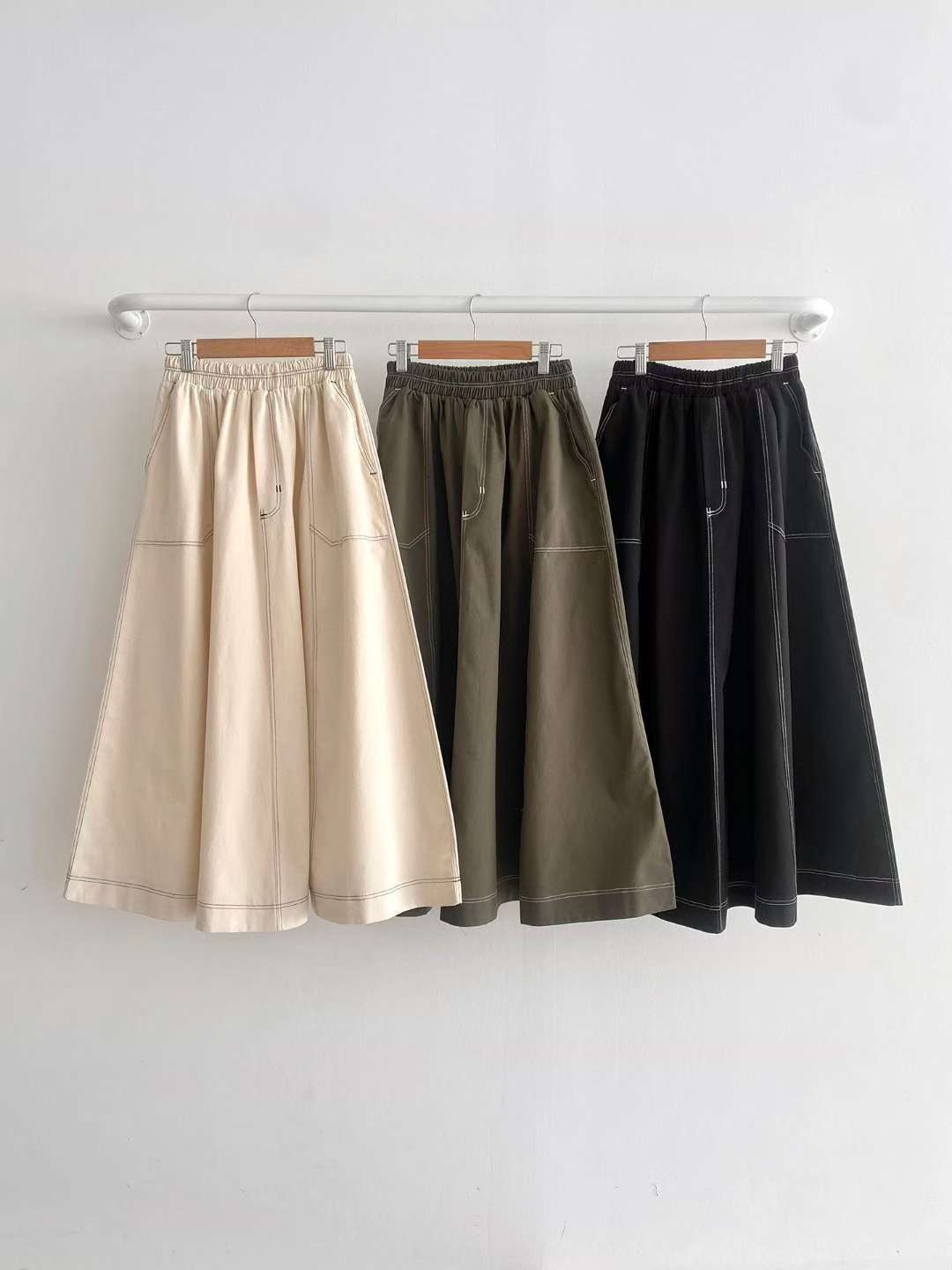 ALL IN-올인-T東大門㊣代購女裝新品25秋冬時尚熱賣長裙ALL IN長裙圖色3左三色