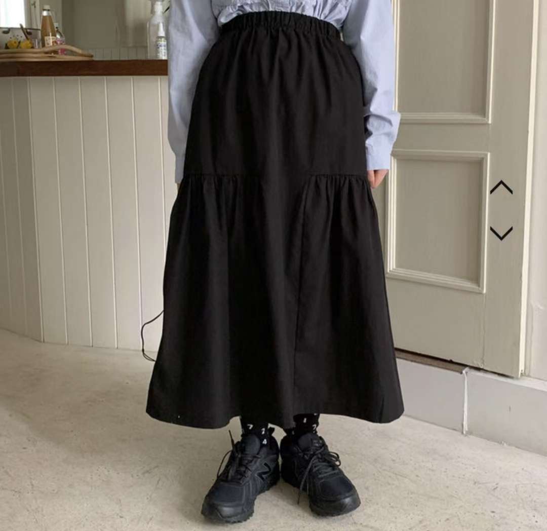 ALL IN-올인-T東大門㊣直郵女士新款休閑真品熱賣長裙褶皺ALL IN長裙圖色2