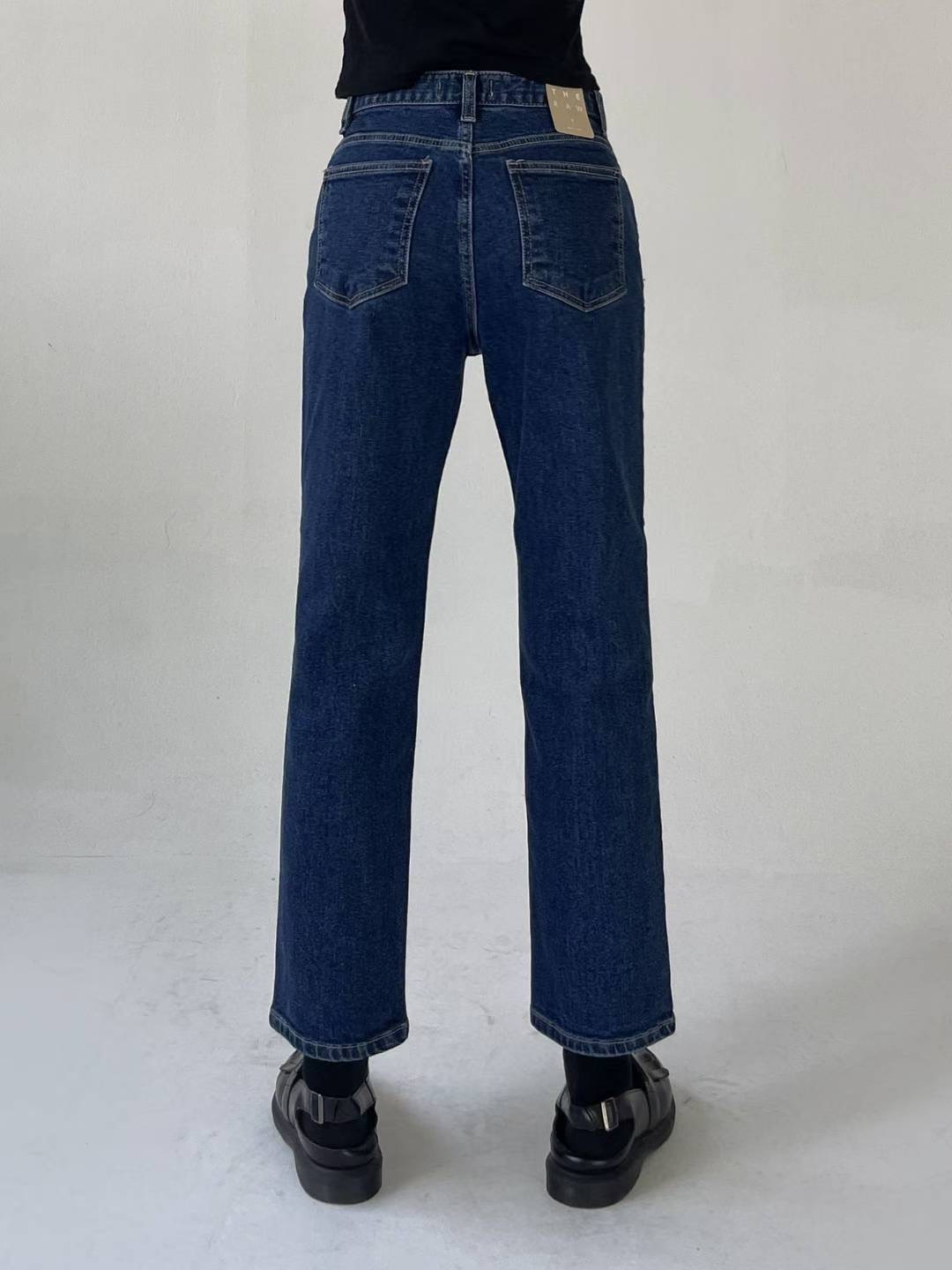 Theraw東大門㊣代購女裝新品25秋冬真品職業休閑熱賣牛仔褲Theraw牛仔褲