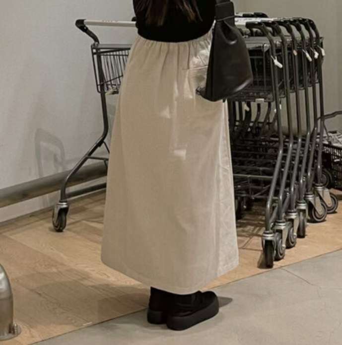 ALL IN-올인-T東大門㊣實拍女裝新款人氣25秋冬休閑長裙ALL IN長裙