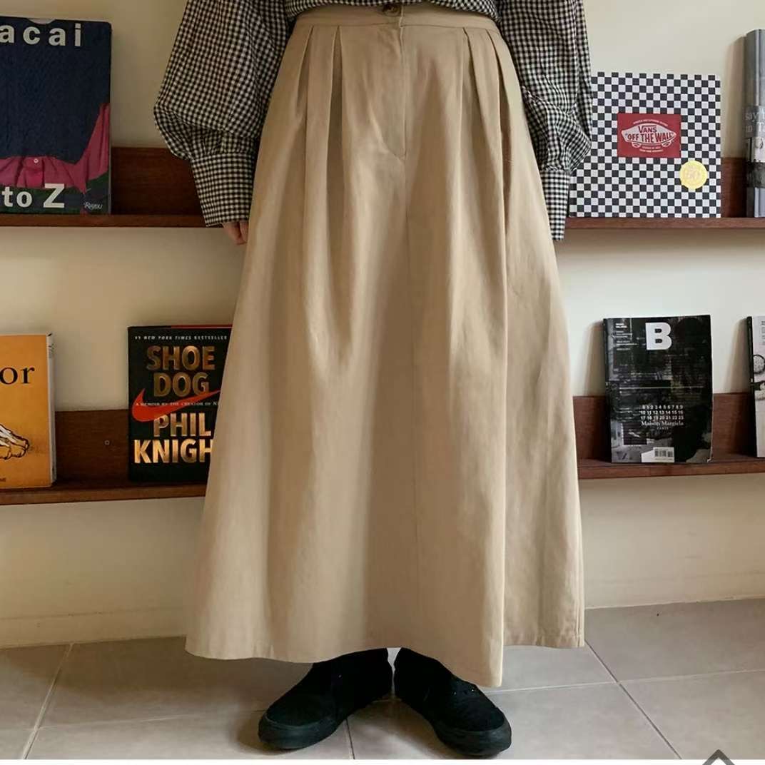 ALL IN-올인-T東大門㊣實拍女裝新款人氣25秋冬休閑長裙ALL IN長裙圖色1