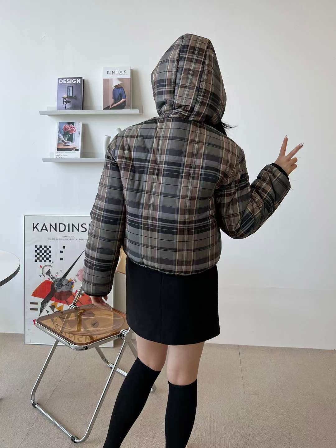 ALL IN-올인-T韓國直郵㊣女裝新款熱賣職業25秋冬短款棉服ALL IN短款棉服