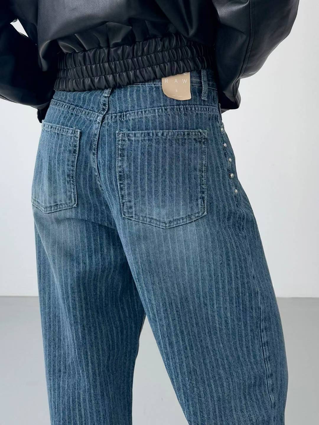 Theraw東大門㊣代購女裝新品休閑25秋冬熱賣時尚真品牛仔褲Theraw牛仔褲