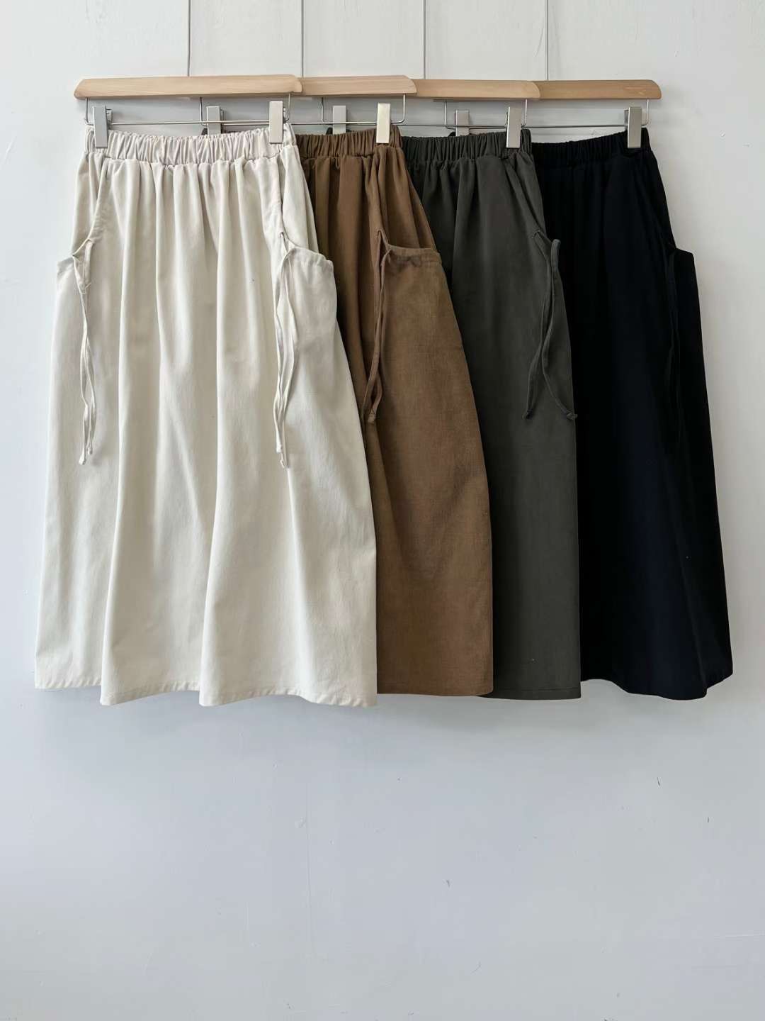 ALL IN-올인-T東大門㊣代購女裝新款熱賣25秋冬休閑長裙ALL IN長裙圖色4左四色