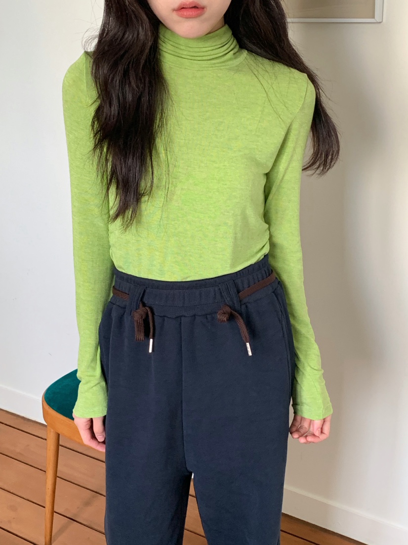 BEFORE SUNRISE東大門㊣實拍女裝新品人氣熱賣長袖T恤褶皺BEFORE SUNRISE長袖T恤