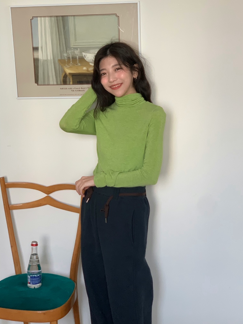 BEFORE SUNRISE東大門㊣實拍女裝新品人氣熱賣長袖T恤褶皺BEFORE SUNRISE長袖T恤