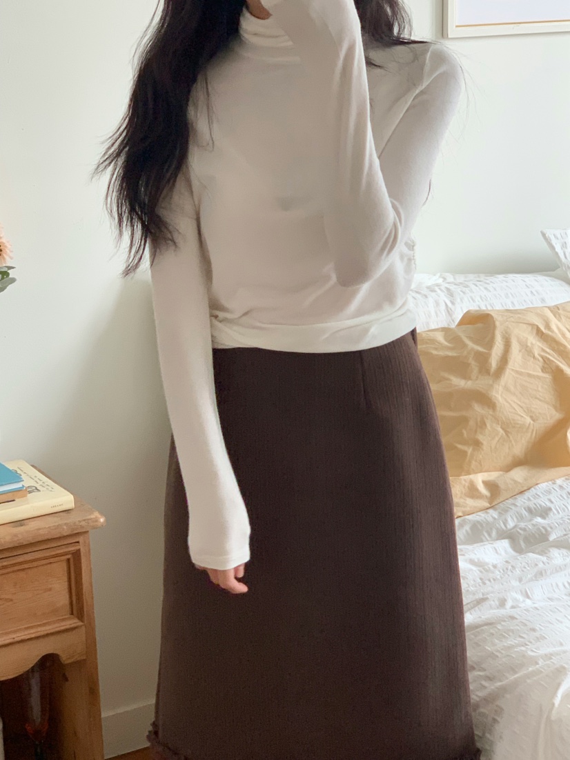 BEFORE SUNRISE東大門㊣實拍女裝新品人氣熱賣長袖T恤褶皺BEFORE SUNRISE長袖T恤