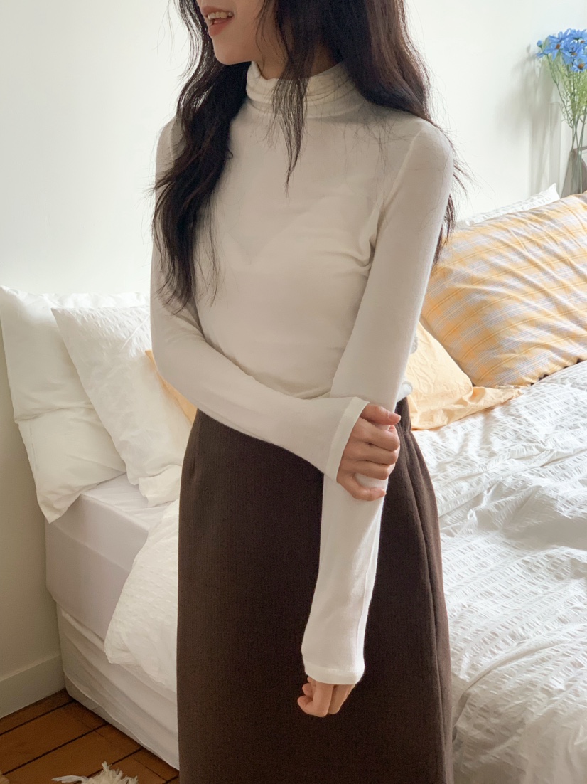 BEFORE SUNRISE東大門㊣實拍女裝新品人氣熱賣長袖T恤褶皺BEFORE SUNRISE長袖T恤