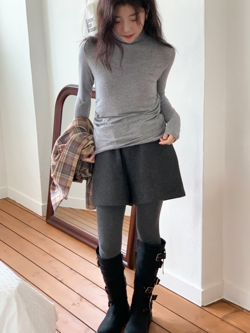 BEFORE SUNRISE東大門㊣實拍女裝新品人氣熱賣長袖T恤褶皺BEFORE SUNRISE長袖T恤