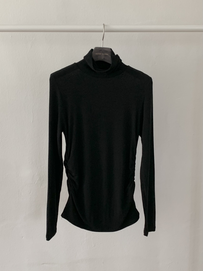 BEFORE SUNRISE東大門㊣實拍女裝新品人氣熱賣長袖T恤褶皺BEFORE SUNRISE長袖T恤圖色1