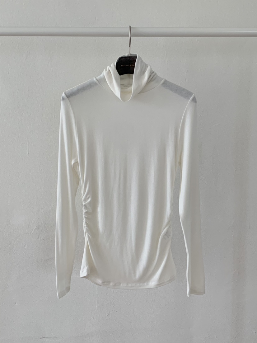 BEFORE SUNRISE東大門㊣實拍女裝新品人氣熱賣長袖T恤褶皺BEFORE SUNRISE長袖T恤圖色4