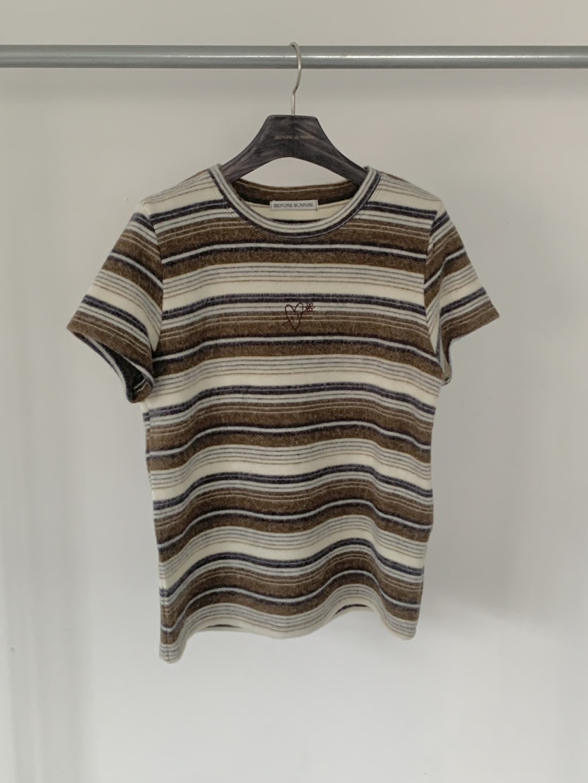 BEFORE SUNRISE東大門㊣代購女裝新品人氣休閑真品T恤柔軟BEFORE SUNRISET恤圖色2