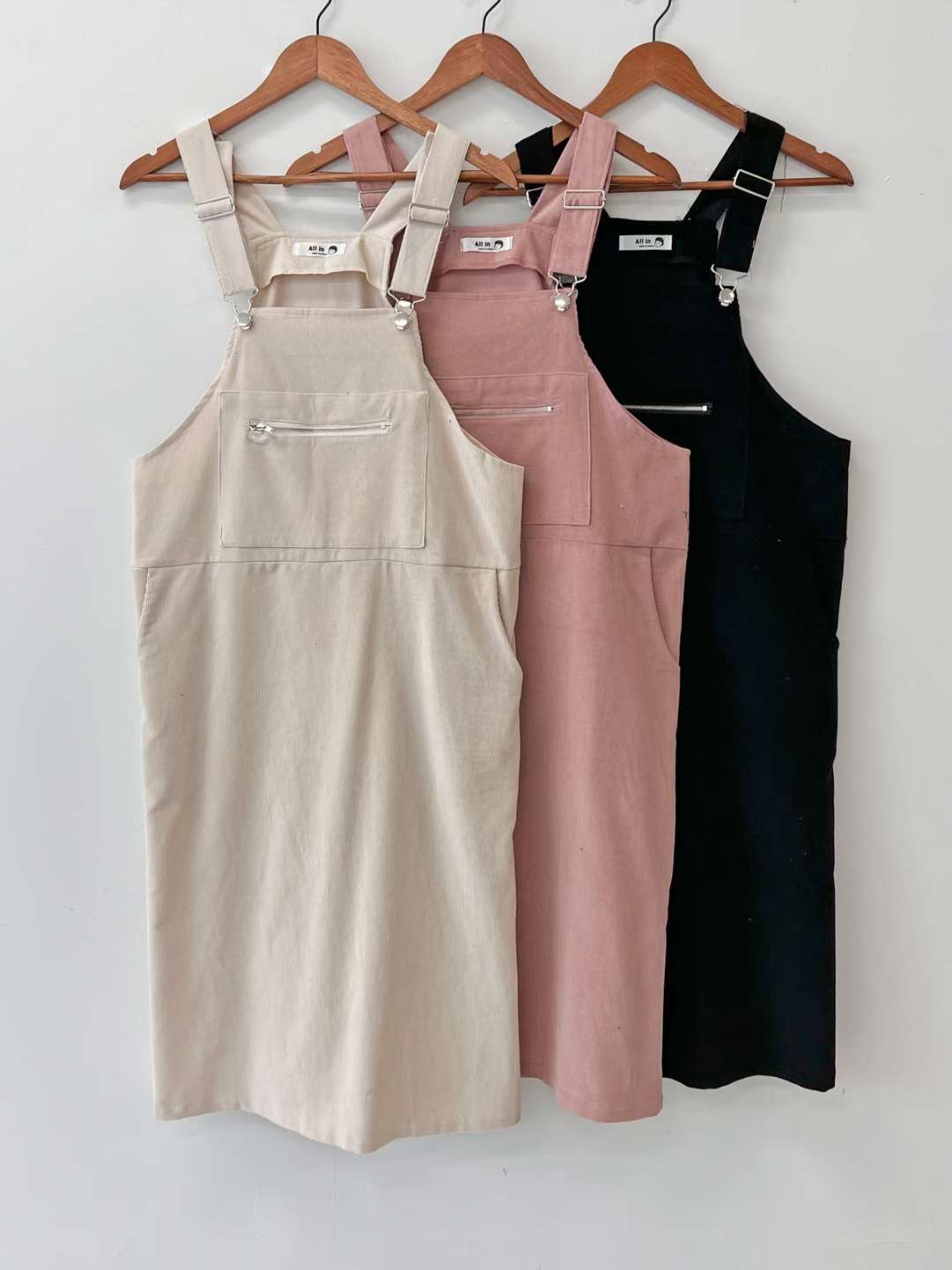 ALL IN-올인-T東大門㊣代購女士新款熱賣連衣裙不含內搭ALL IN連衣裙圖色3左三色