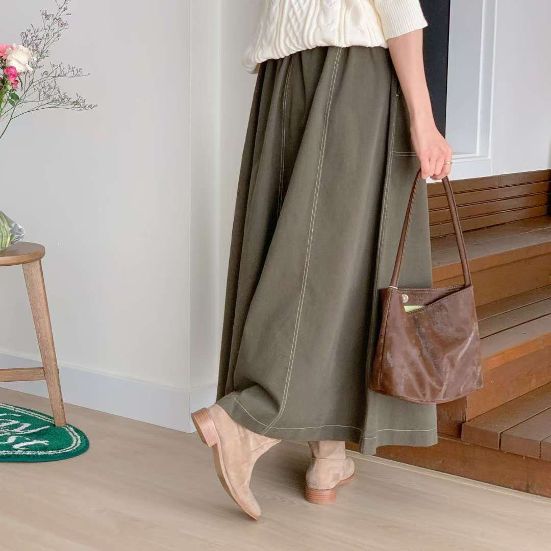 ALL IN-올인-T東大門㊣實拍女士新款25秋冬休閑時尚長裙ALL IN長裙