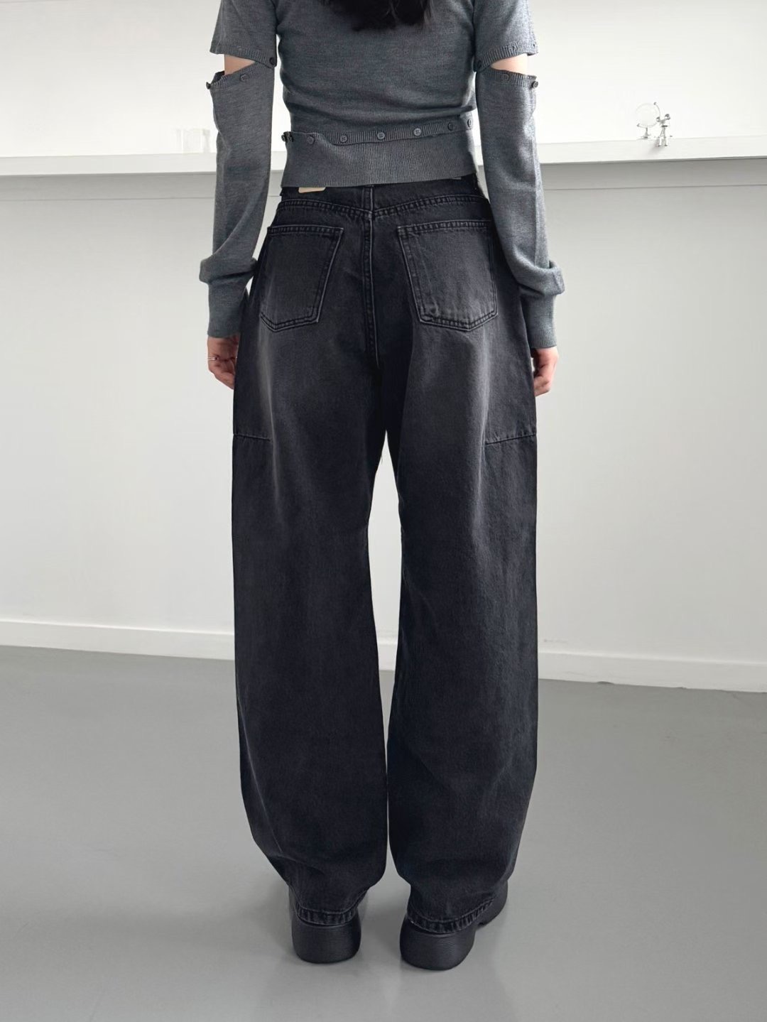 Theraw韓國直郵㊣女士新品休閑真品25秋冬時尚人氣熱賣牛仔褲Theraw牛仔褲