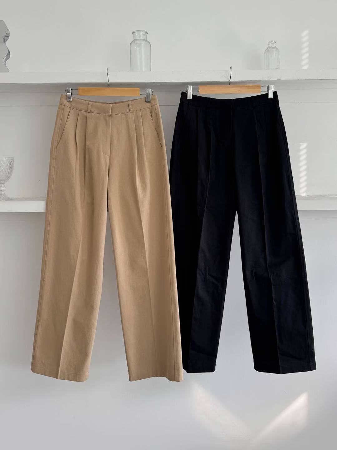 Theraw東大門㊣代購女裝新款真品職業推薦25秋冬時尚休閑褲Theraw休閑褲圖色2左二色