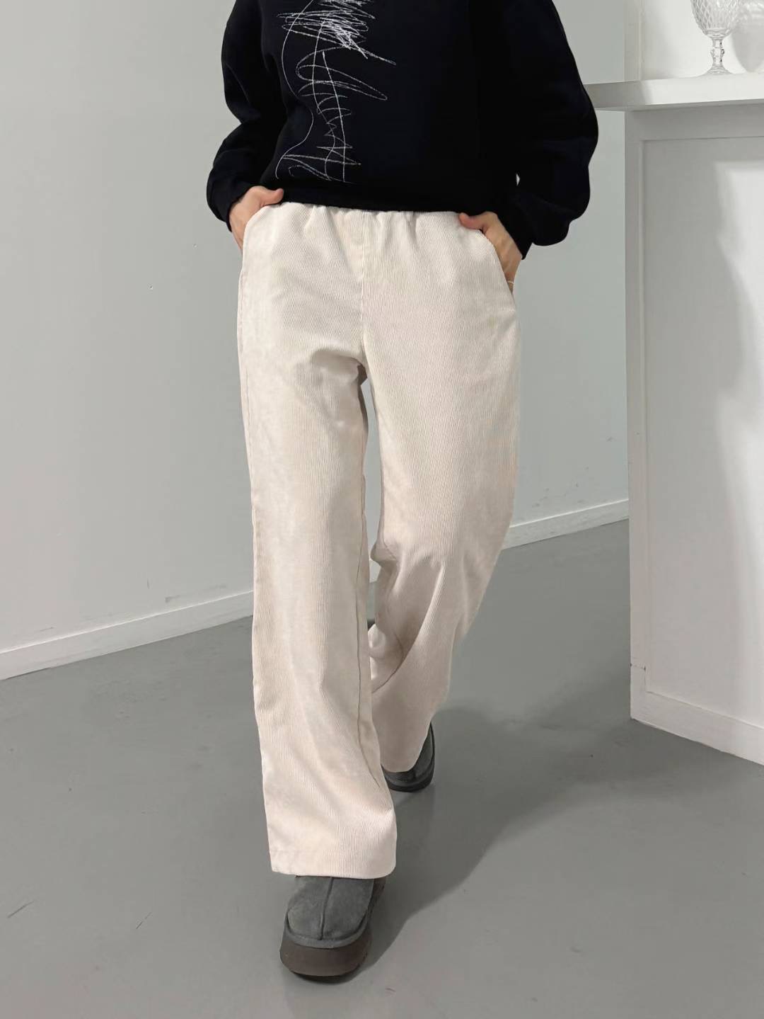 Theraw韓國代購㊣女裝新品人氣職業25秋冬休閑真品熱賣休閑褲Theraw休閑褲圖色1