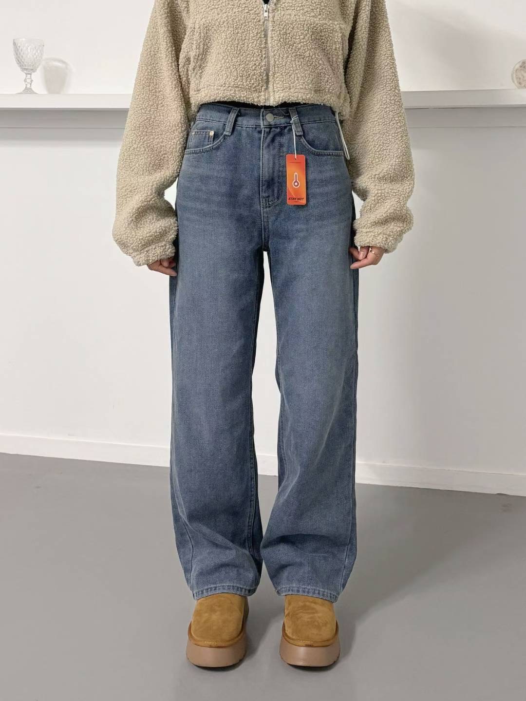 Theraw韓國直郵㊣女裝新款職業休閑人氣真品推薦時尚牛仔褲Theraw牛仔褲