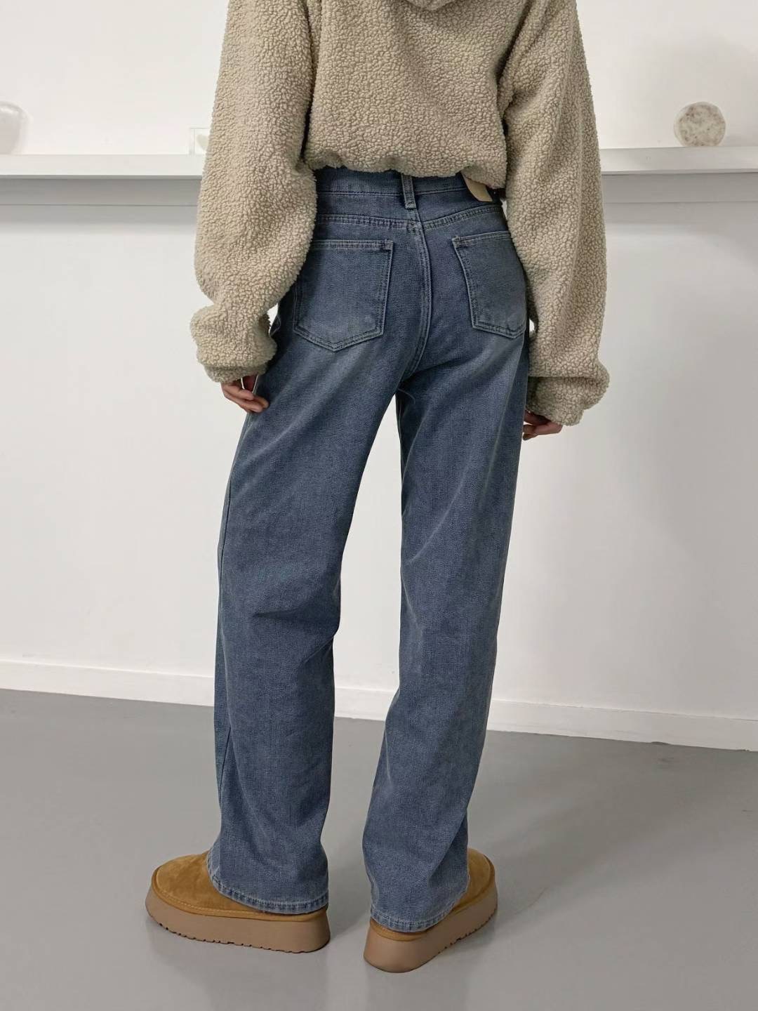 Theraw韓國直郵㊣女裝新款職業休閑人氣真品推薦時尚牛仔褲Theraw牛仔褲