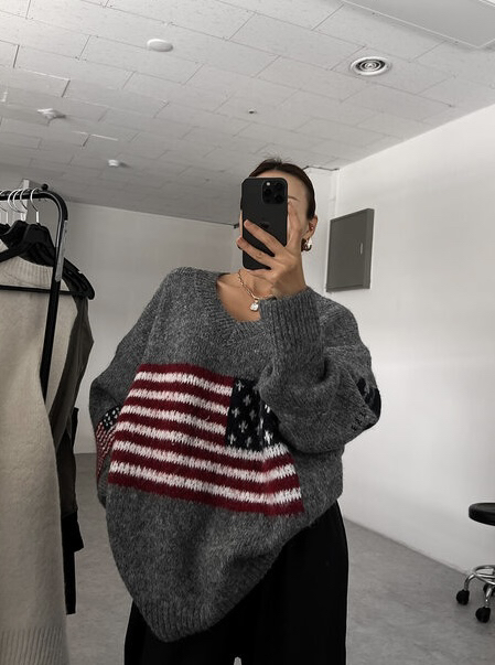 OURWAVE/OUR ROOM韓國代購㊣女裝新款真品熱賣時尚針織衫Our Wave/Our Room針織衫