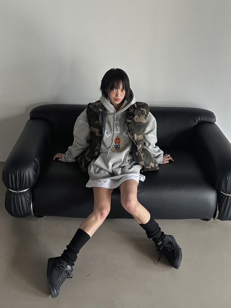 OURWAVE/OUR ROOM東大門㊣實拍女士新款人氣休閑馬甲迷彩Our Wave/Our Room馬甲