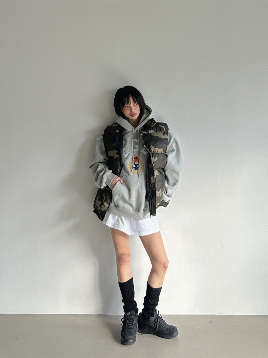 OURWAVE/OUR ROOM東大門㊣實拍女士新款人氣休閑馬甲迷彩Our Wave/Our Room馬甲