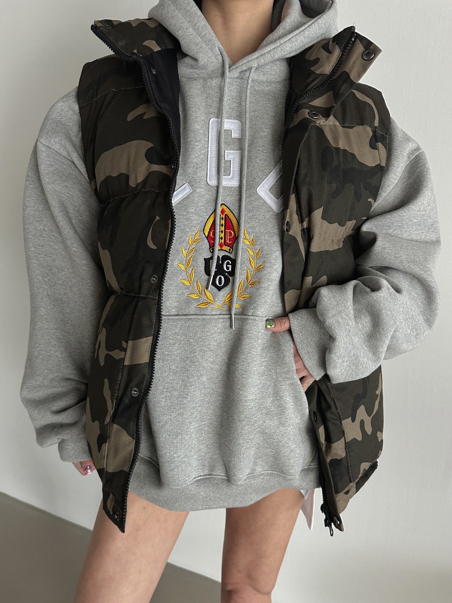 OURWAVE/OUR ROOM東大門㊣實拍女士新款人氣休閑馬甲迷彩Our Wave/Our Room馬甲