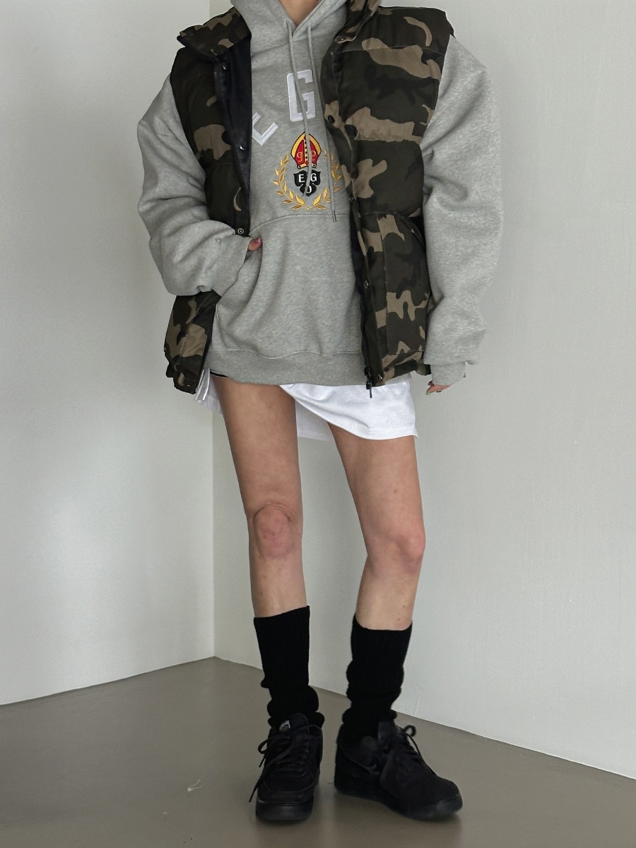 OURWAVE/OUR ROOM東大門㊣實拍女士新款人氣休閑馬甲迷彩Our Wave/Our Room馬甲