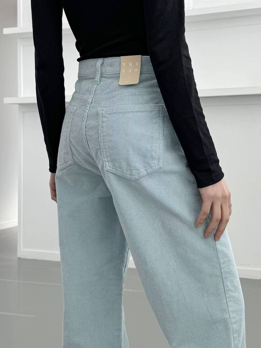 Theraw東大門㊣實拍女裝新款休閑時尚25秋冬職業人氣牛仔褲Theraw牛仔褲