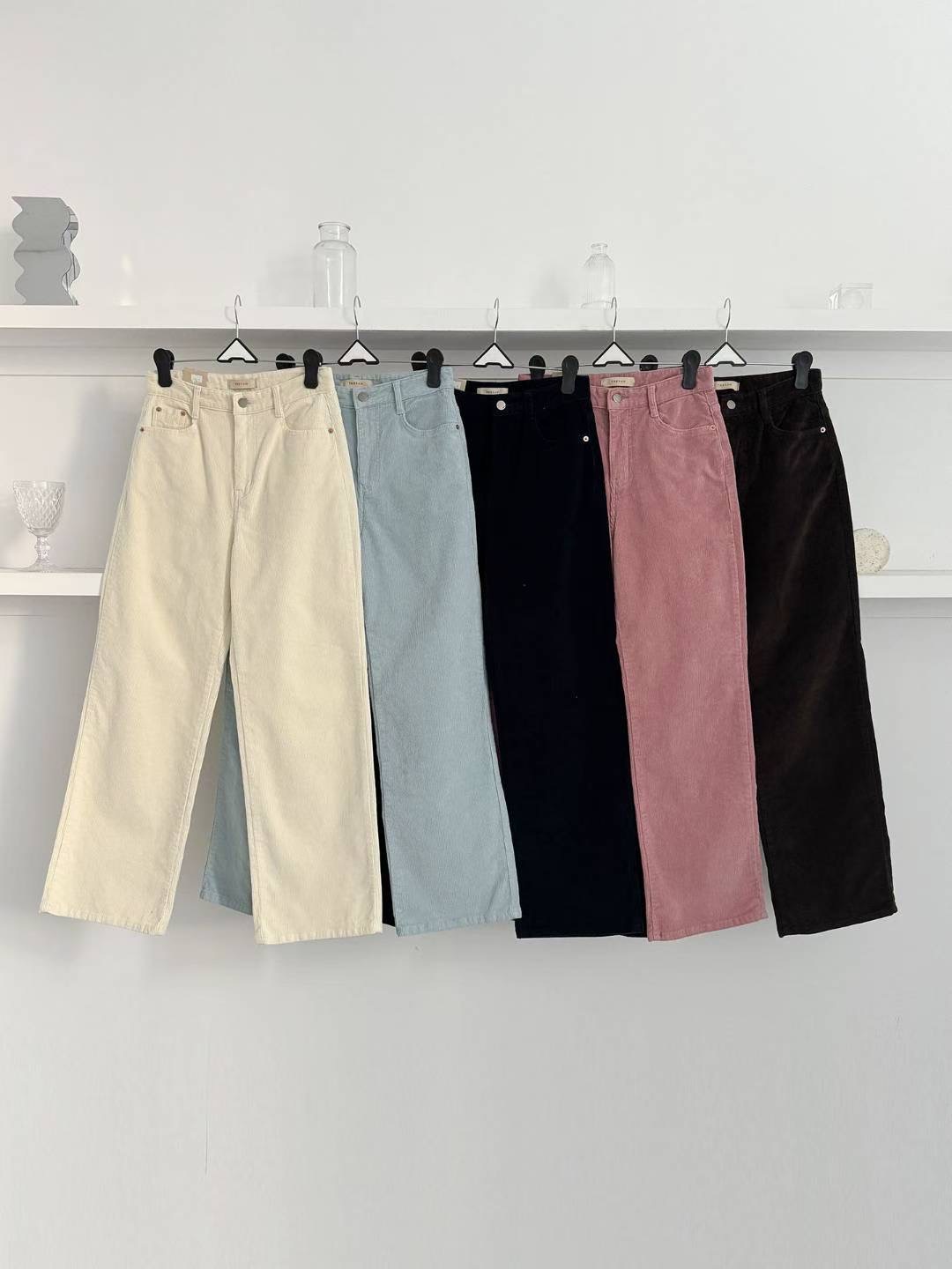 Theraw東大門㊣實拍女裝新款休閑時尚25秋冬職業人氣牛仔褲Theraw牛仔褲圖色5左五色