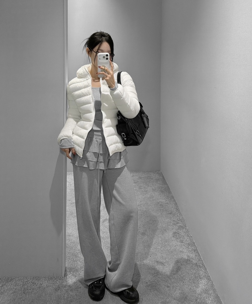 OURWAVE/OUR ROOM韓國直郵㊣女裝新品熱賣時尚休閑短款棉服Our Wave/Our Room短款棉服