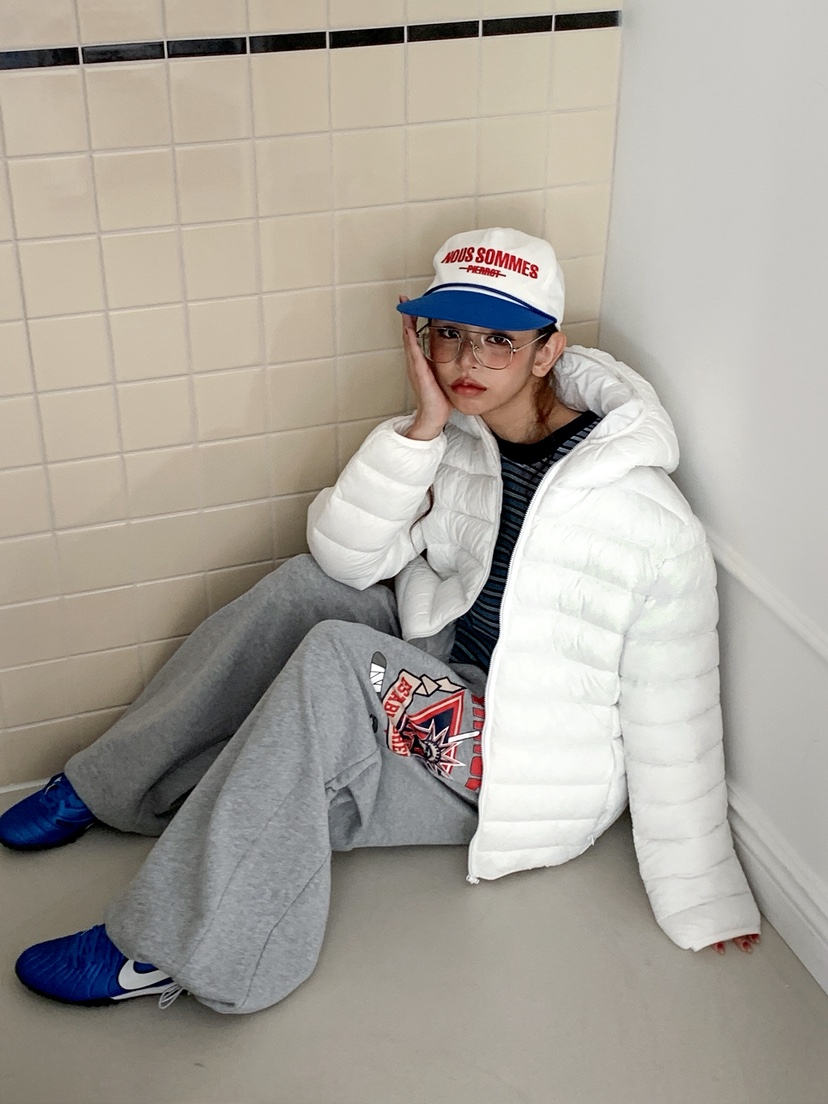 OURWAVE/OUR ROOM韓國直郵㊣女裝新品熱賣時尚休閑短款棉服Our Wave/Our Room短款棉服