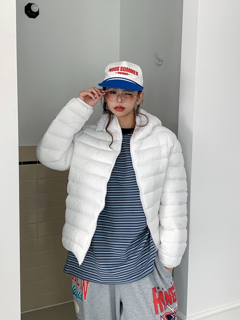 OURWAVE/OUR ROOM韓國直郵㊣女裝新品熱賣時尚休閑短款棉服Our Wave/Our Room短款棉服