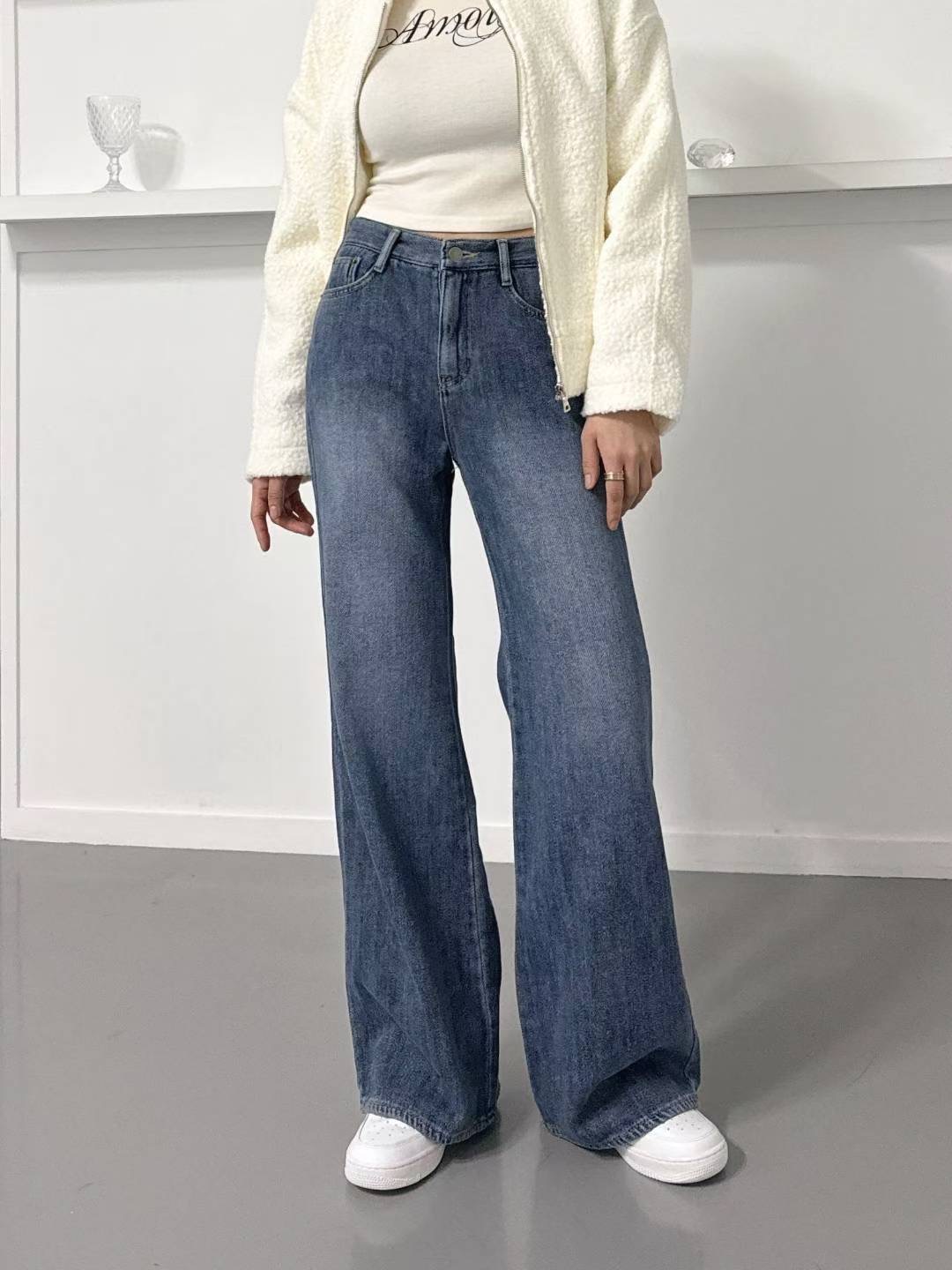 Theraw東大門㊣直郵女裝新款時尚熱賣真品推薦人氣職業牛仔褲Theraw牛仔褲圖色1