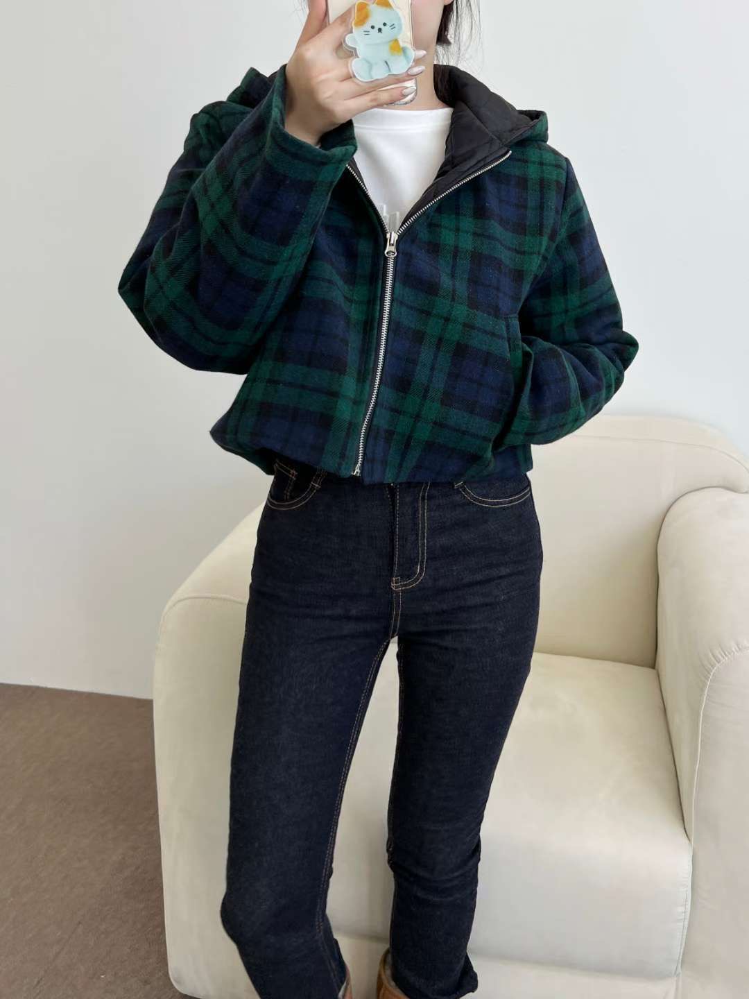 ALL IN-올인-T韓國直郵㊣女士新品熱賣25秋冬推薦職業夾克ALL IN夾克圖色1