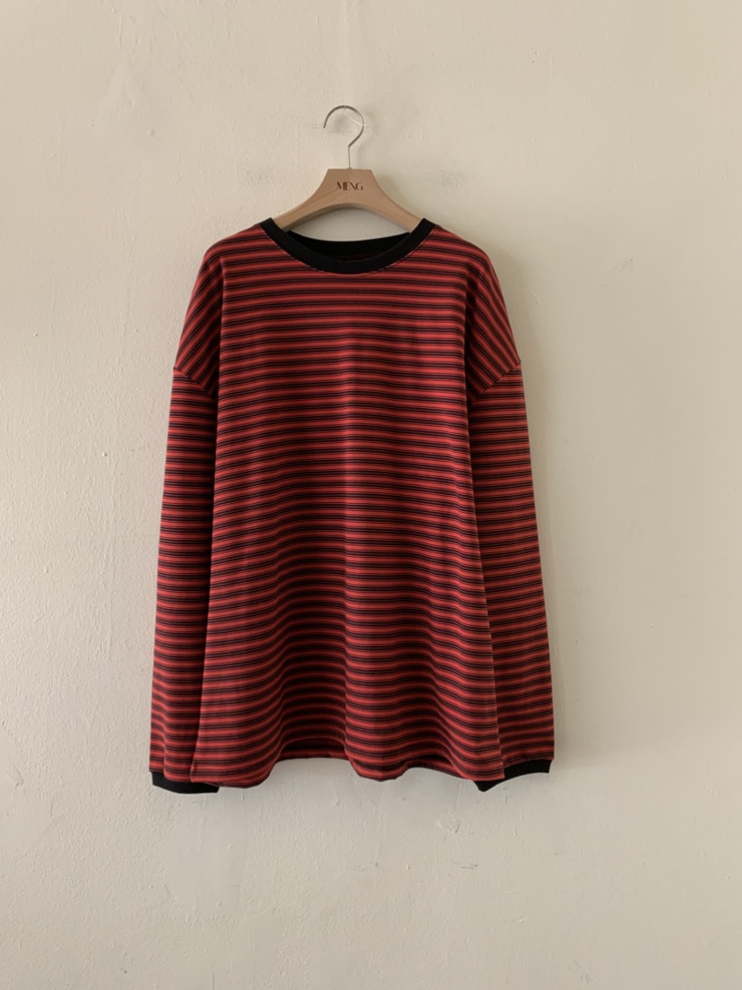 MENG韓國代購㊣女士新品推薦休閑真品時尚人氣職業25秋冬長袖T恤MENG長袖T恤圖色1