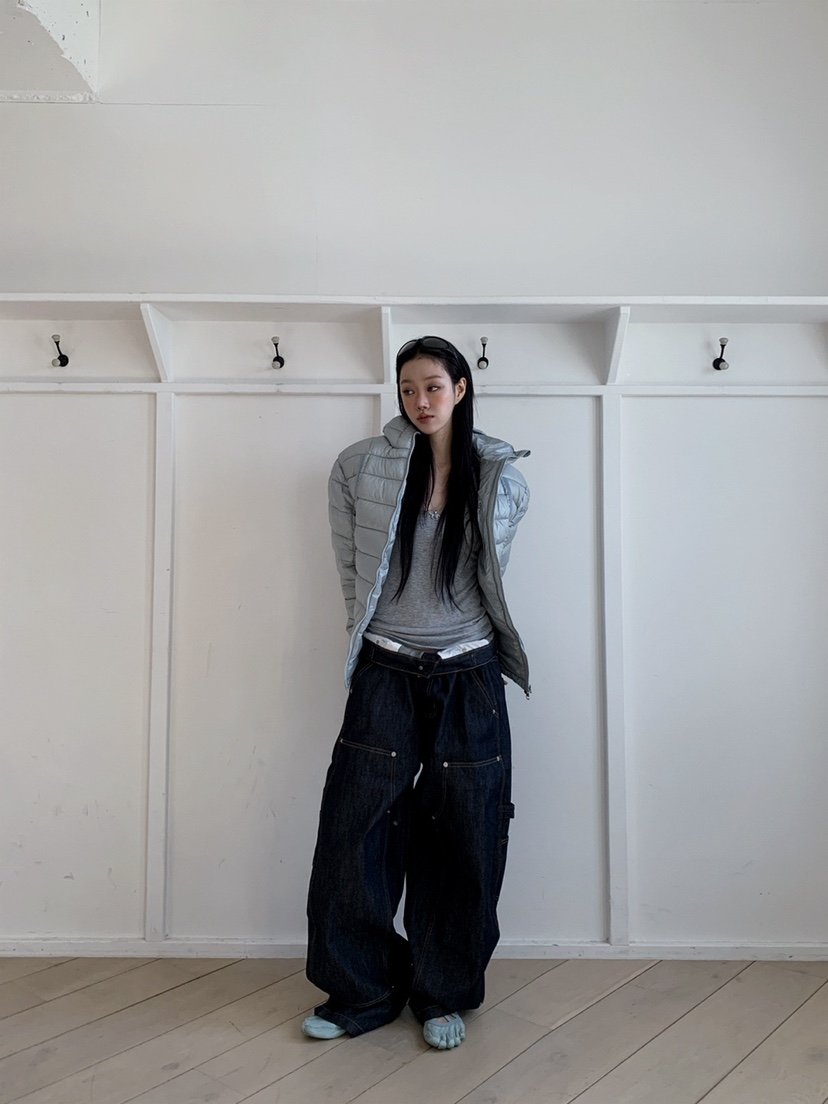 OURWAVE/OUR ROOM東大門㊣直郵女裝新品職業25秋冬短款棉服Our Wave/Our Room短款棉服