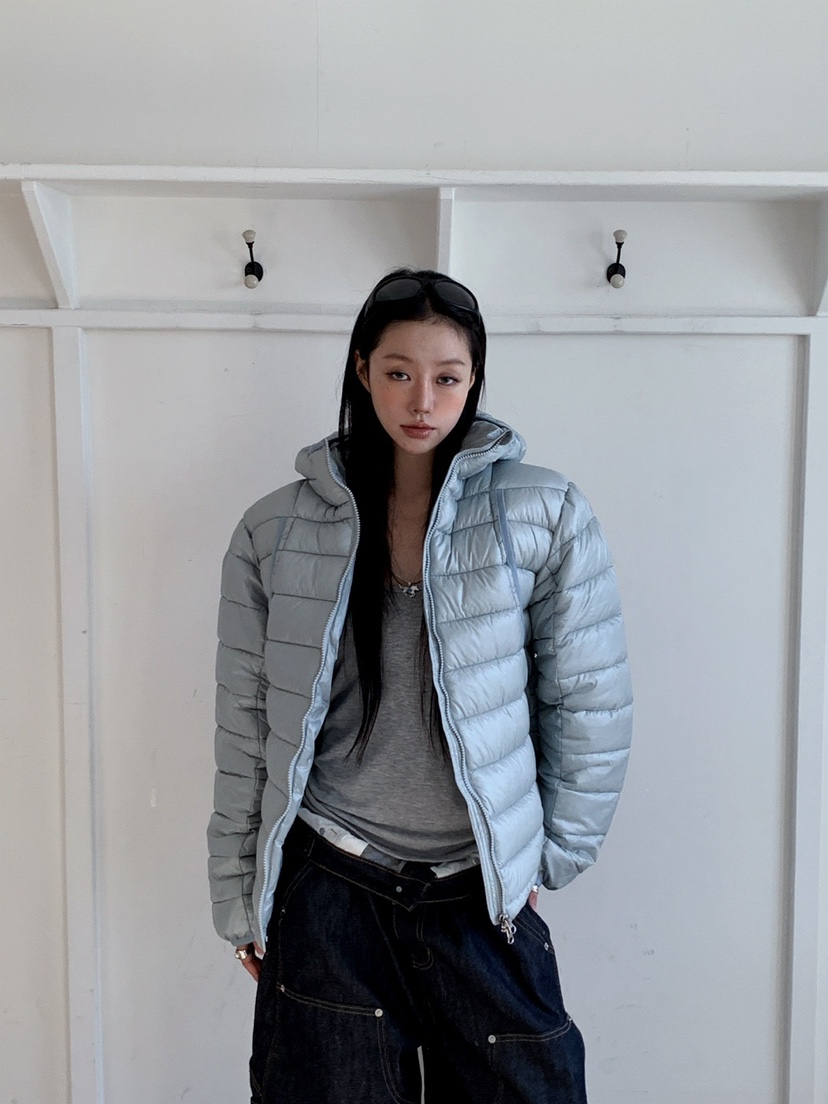 OURWAVE/OUR ROOM東大門㊣直郵女裝新品職業25秋冬短款棉服Our Wave/Our Room短款棉服