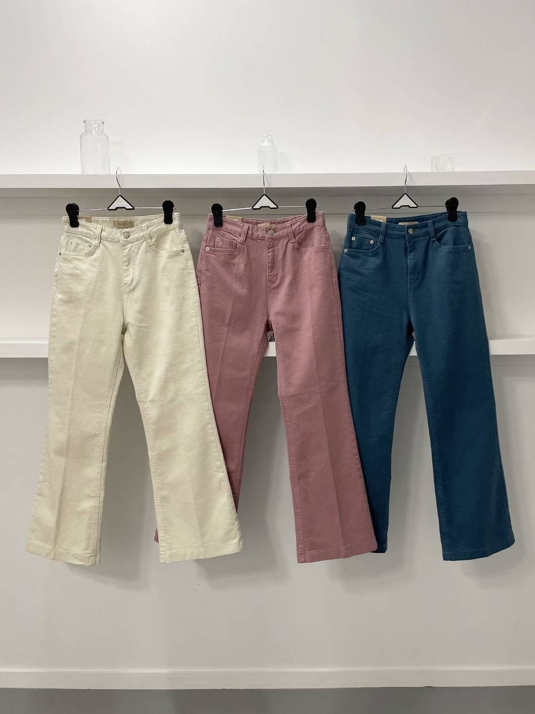 Theraw韓國代購㊣女士新款熱賣休閑推薦25秋冬人氣真品牛仔褲Theraw牛仔褲圖色2左二色