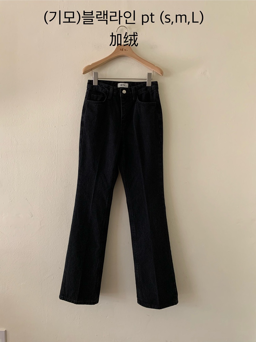 MENG東大門㊣直郵女裝新款職業推薦休閑時尚熱賣牛仔褲加絨MENG牛仔褲圖色1