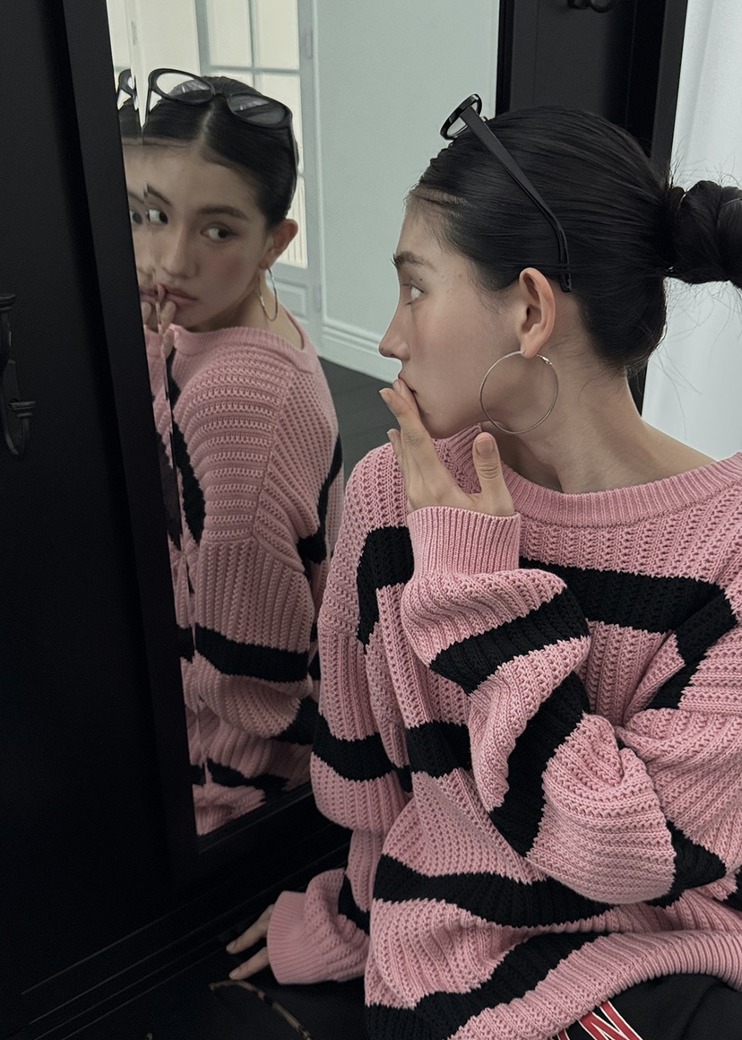 OURWAVE/OUR ROOM韓國代購㊣女裝新款職業25秋冬時尚針織衫Our Wave/Our Room針織衫