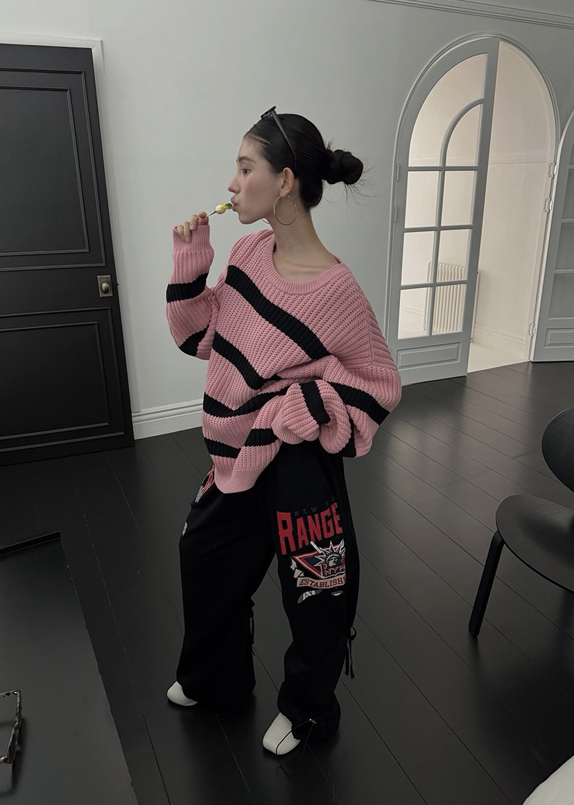 OURWAVE/OUR ROOM韓國代購㊣女裝新款職業25秋冬時尚針織衫Our Wave/Our Room針織衫