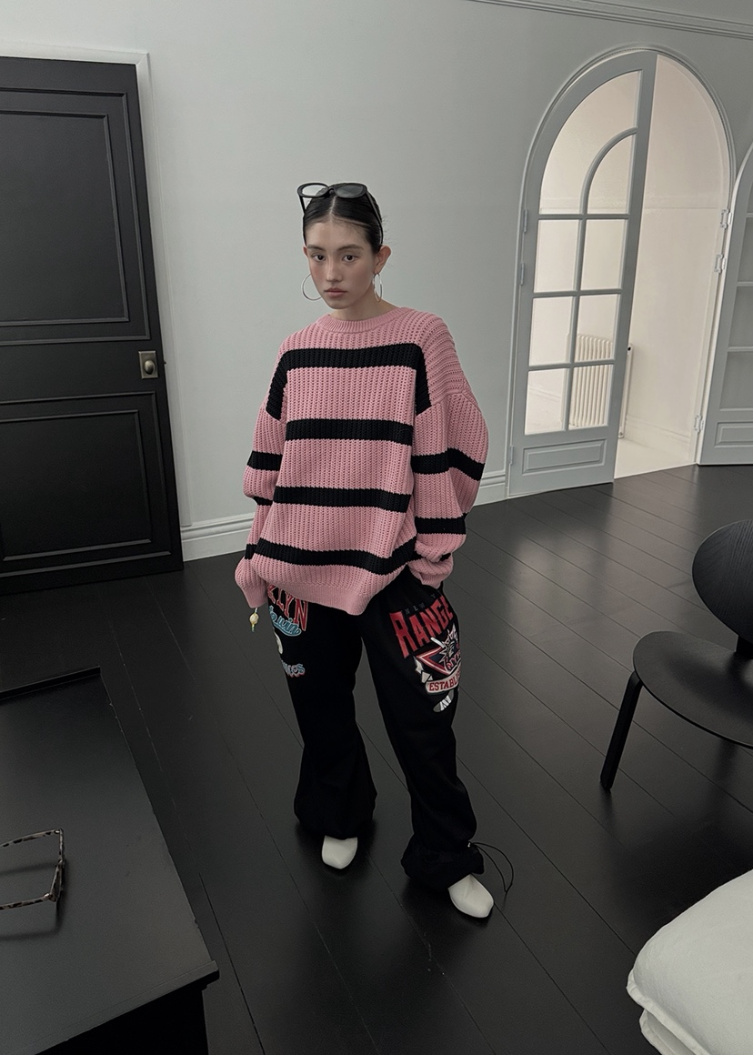 OURWAVE/OUR ROOM韓國代購㊣女裝新款職業25秋冬時尚針織衫Our Wave/Our Room針織衫