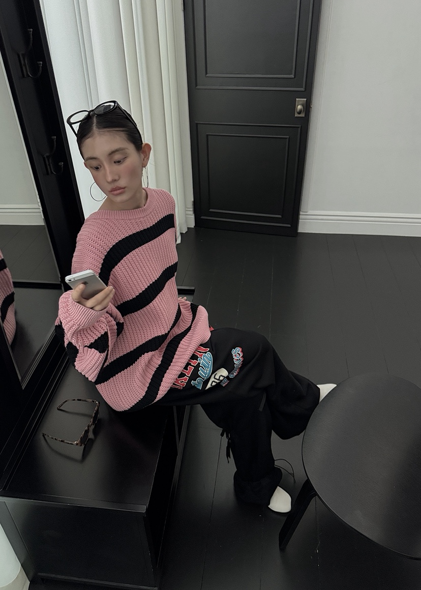 OURWAVE/OUR ROOM韓國代購㊣女裝新款職業25秋冬時尚針織衫Our Wave/Our Room針織衫