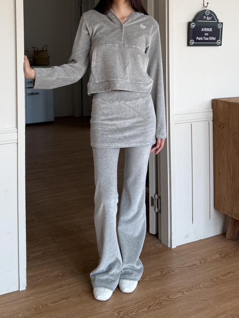 MARKE-P韓國代購㊣女士新款時尚真品25秋冬熱賣裙褲修身絲絨MARKE-P裙褲