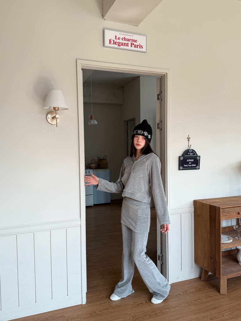 MARKE-P韓國代購㊣女士新款時尚真品25秋冬熱賣裙褲修身絲絨MARKE-P裙褲